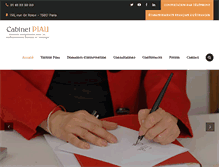 Tablet Screenshot of cabinet-piau.fr